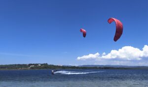 kitesurfing in Punta Trettu Sardinia