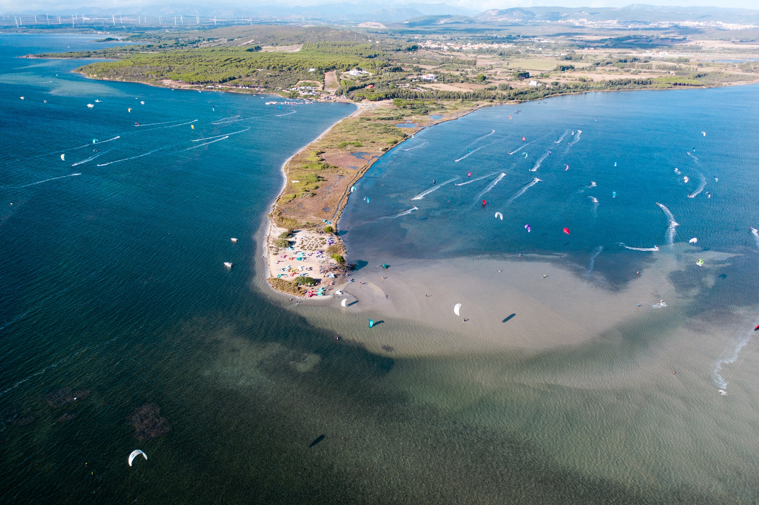 Punta Trettu, the kiteboarder's paradise